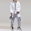 Anta Letter Print Mid-Length Knee-Length Hooded Down Jacket Men Outerwear White 952047952-1