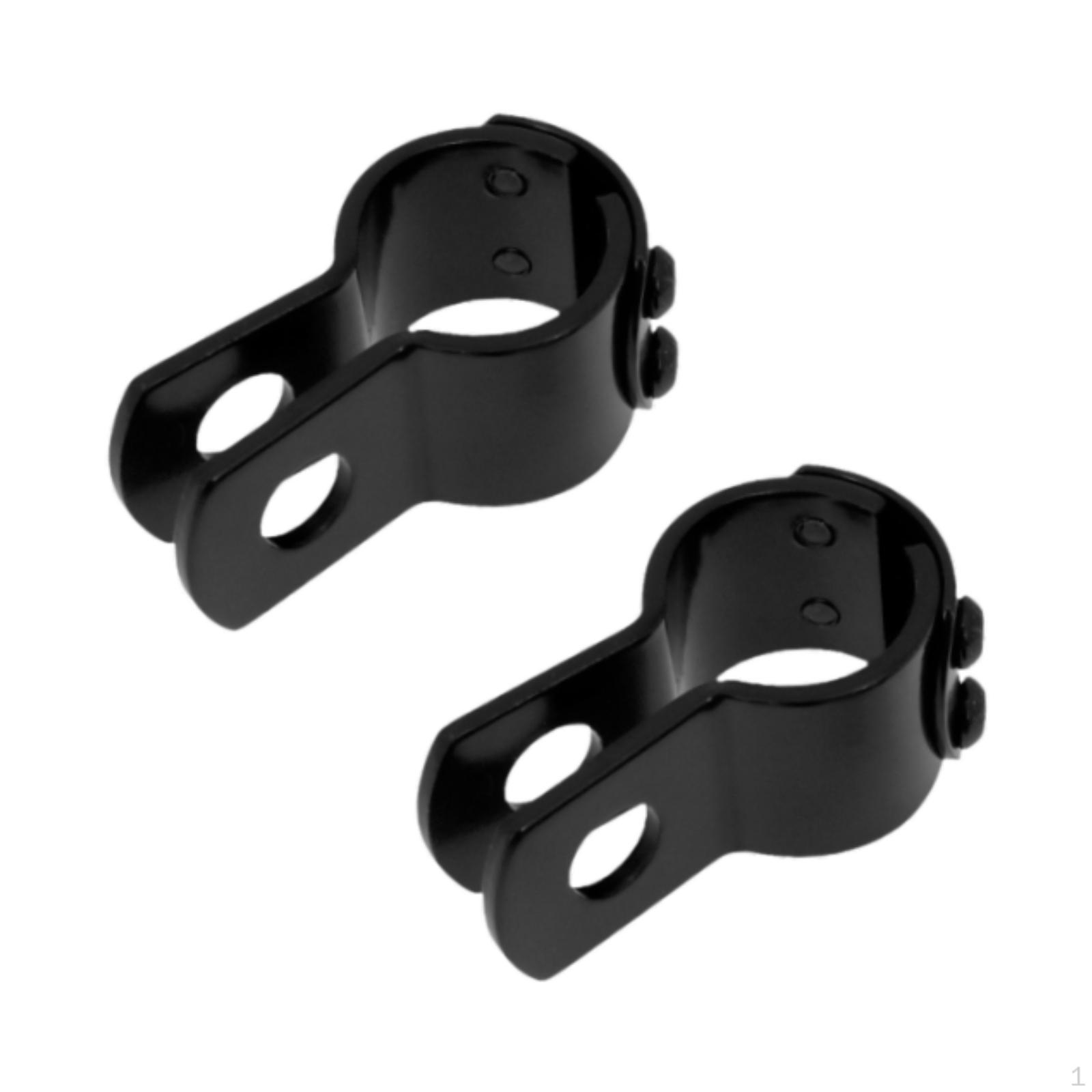 

Комплект креплений подножек на защиту двигателя 1-1/4 дюйма для мотоциклов Black