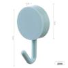 Macaron Traceless Adhesive Hook - Colorful No-Nail Plastic Hook for Kitchen & Bathroom