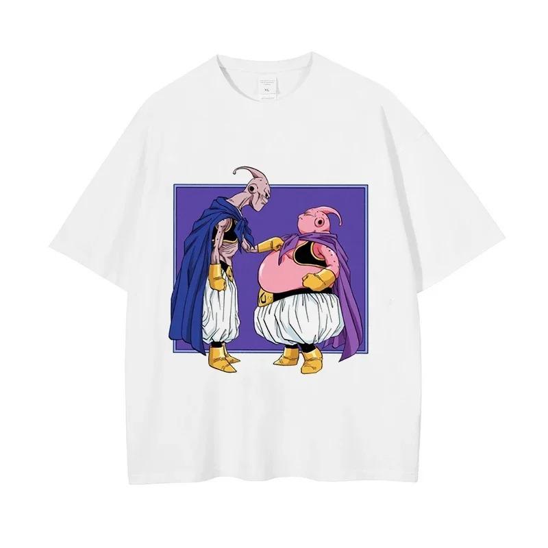Hot Sale Anime Dragon Ball Majin Buu Hercule Manga Graphic Print T-shirt Men Women Streetwear Y2k Harajuku Fashion Casual Oversized Top Summer New Tee