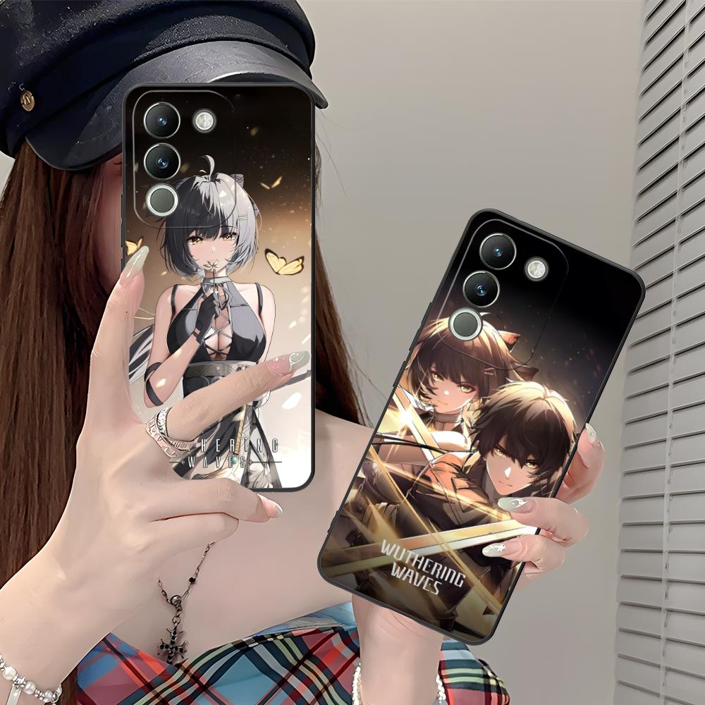 Wuthering Waves Rover Matte Mobile Phone Case for VIVO Y77 76 75 74 73 72 58 56 55 51 50 38 36 Y19 Y18 Y03 Y01 5G Colorful Cover