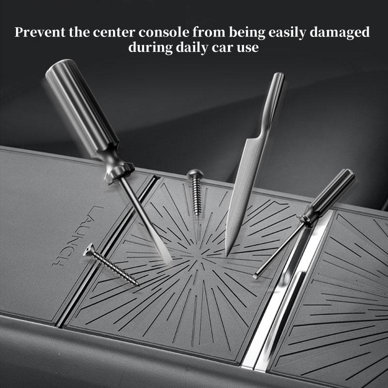 For Tesla Model Y Juniper Silicone Central Control Panel Pad Anti-slip Wear-Resistant Protective Cover Car Interior Accessories