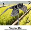 Prowler Owl With Moving Wing Lifelike Design Hunting Flight Pose Effective Bird Deterrent For Open Outdoor Areas