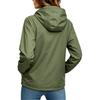 Womens Lightweight Waterproof Windbreaker Jacket Outdoor Hooded Long Sleeve Zip Up Coat for Hiking Camping Travel