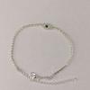 Accessories Rhinestone Anklet, Flash Diamond Blue Glasses Anklet, Summer Beach Simple Anklet Geometric Anklet