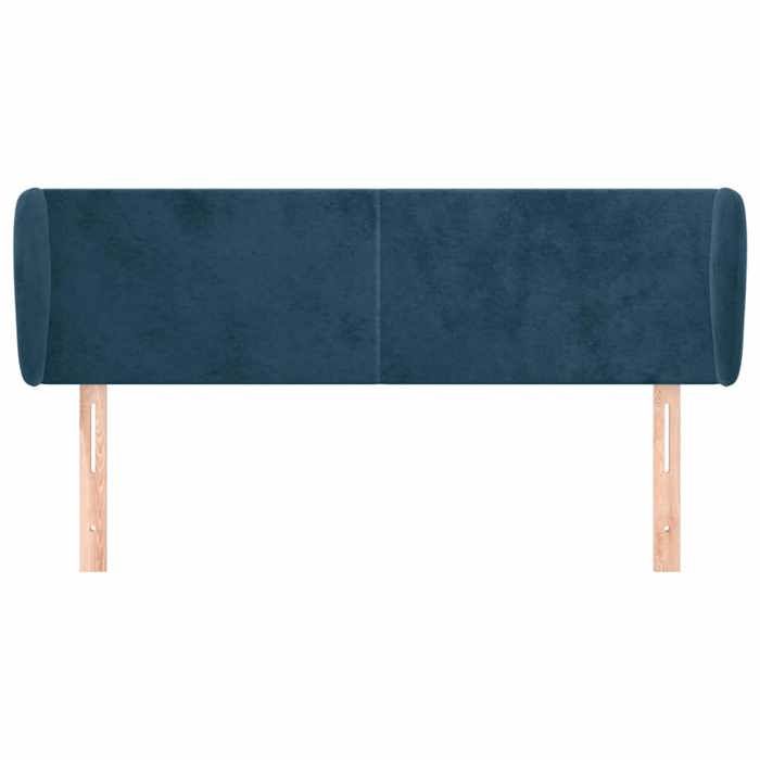 Maison Exclusive - Tête de lit avec oreilles Bleu foncé 147x23x78/88 cm Velours