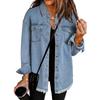 New Denim Jacket for Autumn and Winter, with A Unique Street Style and Ruffled Hem for Women
