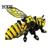 Gift for Gadget Lovers Articulated Bee Statue, 3D Printed Movable Joints Insect Figurine Car Desktop Ornament Office Dashboard And Desk Decor,
