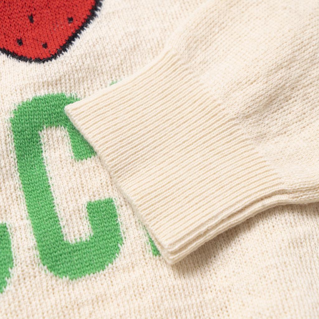 Gucci Sweaters Men's Ecru Crew Neck Moderate 696583-XKCFZ-9182