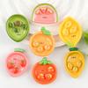 Handmade Resin Accessories: Seven-Color Fruit Plate & Cartoon Stickers for DIY Cream Glue Phone Cases
