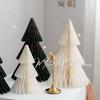 2 kusy vánoční dekorace origami vánoční stromek bytové doplňky stolní sváteční atmosféra dekorační rekvizity