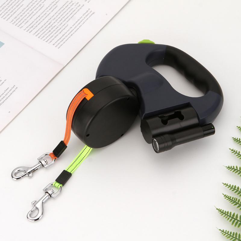 

Светоотражающий двойной поводок для собаки с многоцветным дизайном 3 meters