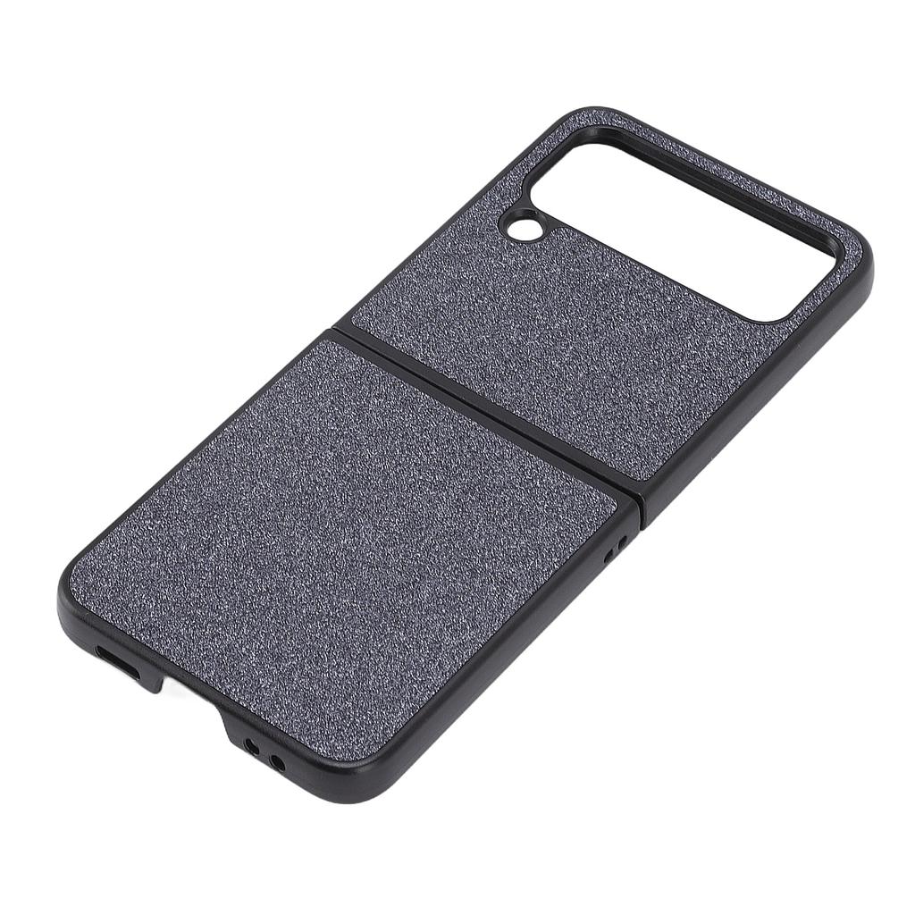 Shiny Phone Case Suede Lining ABS Scratch Resistant Folding Screen Phone Case for Samsung Galaxy Z FLIP 4