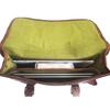 Leather Messenger Bag Shoulder Laptop Bag Briefcase Men's Soft Goat