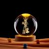 3D Cartoon Crystal Ball Night Light - Inner Carving Glass Ornament for Desktop or Birthday Gift
