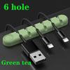 Silikon-USB-Kabel-Organizer, Kabelaufwicklung, ordentliche Schreibtisch-Management-Clips, Kabelhalter für Maus, Kopfhörer, Kabel-Organizer