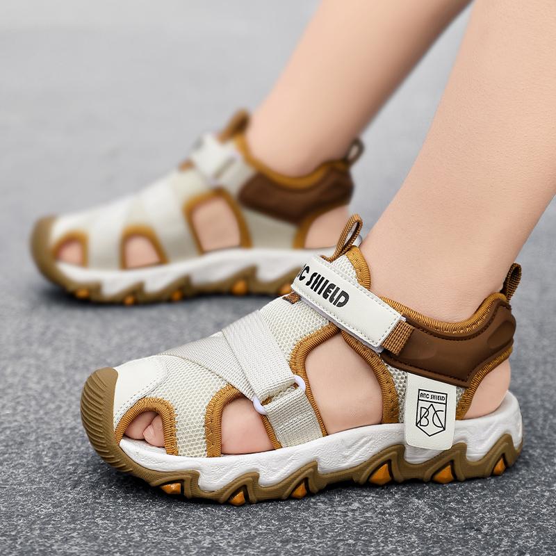 Summer Boys Closed Toe Collision Prevention Girls Sandals Sports Shoes Boys Sandals Flip-Flops