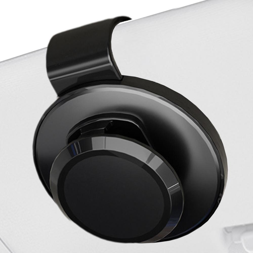 

Car Sunglass Holder Clip Round Shape Car Visor Sunglasses Holder Small Fashion Ticket Card Clip Auto Sunglasses Holder Aluminum чорний