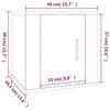 816655 vidaXL Meubles TV muraux 2 pcs Chêne marron 40x34,5x40 cm