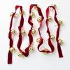 Red Ribbons Bell Pendants 2.7m Xmas Tree Hanging Bells  Festive Atmosphere