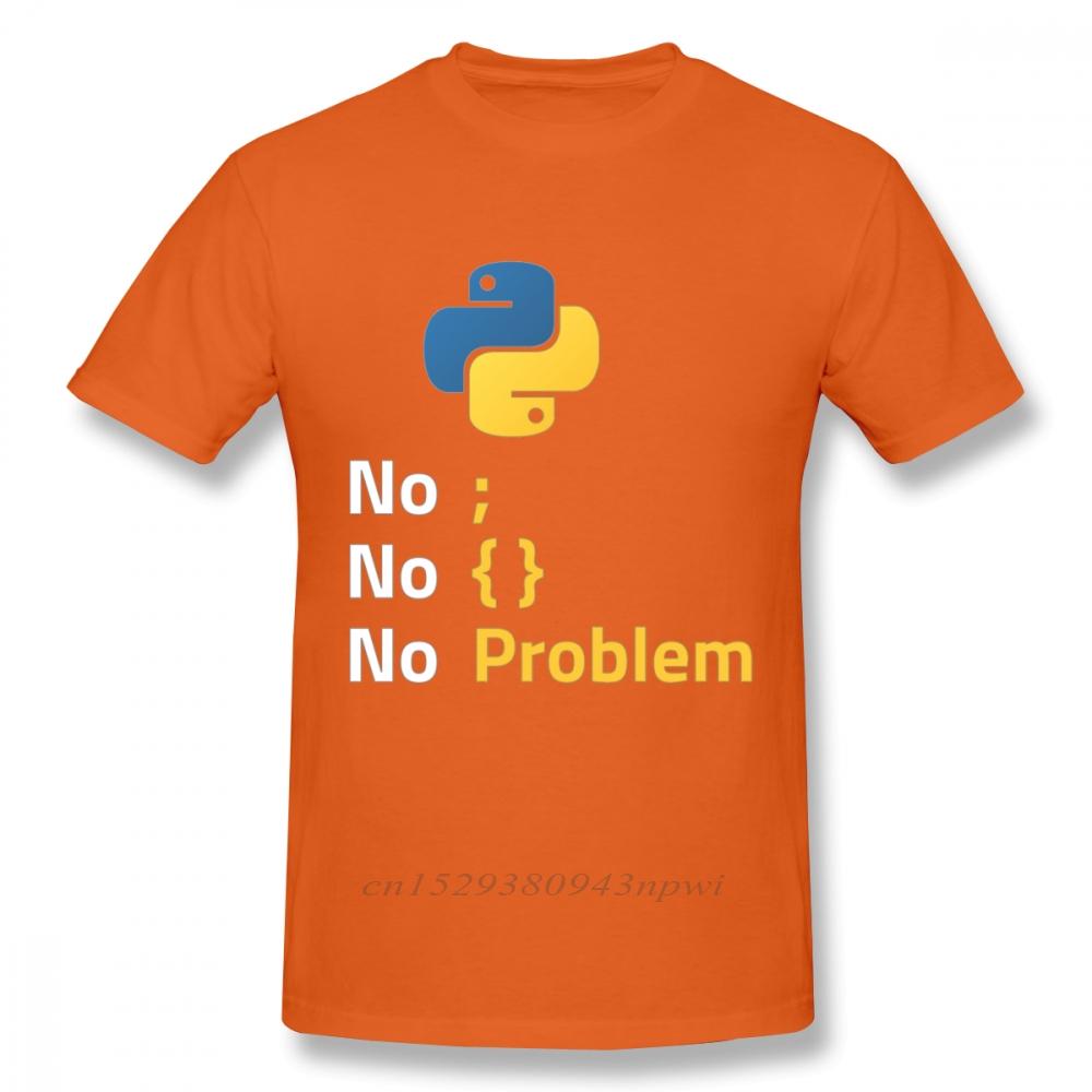 Computer Programming Language Python T Shirt Design For Code Programmer Homme Tee Shirt Crewneck Camiseta