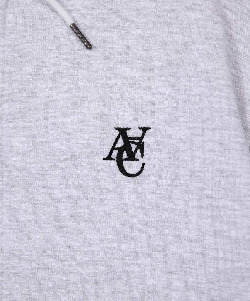 Another Archive Overlap 2-Way Zip-Up Hoodie_Gray