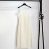 Women's Spring 2026 High-End Two-Piece Set: Satin Slip Dress & Knitted Cardigan
