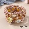 Bohemian bracelet creative tassel multi-layer beaded bracelet