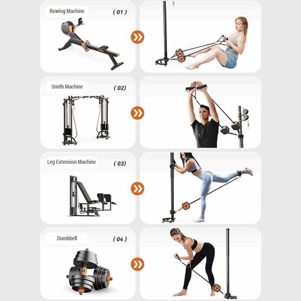 Strength Training Equipment Adjustable Strength Training Bands for Home Gym Men Women