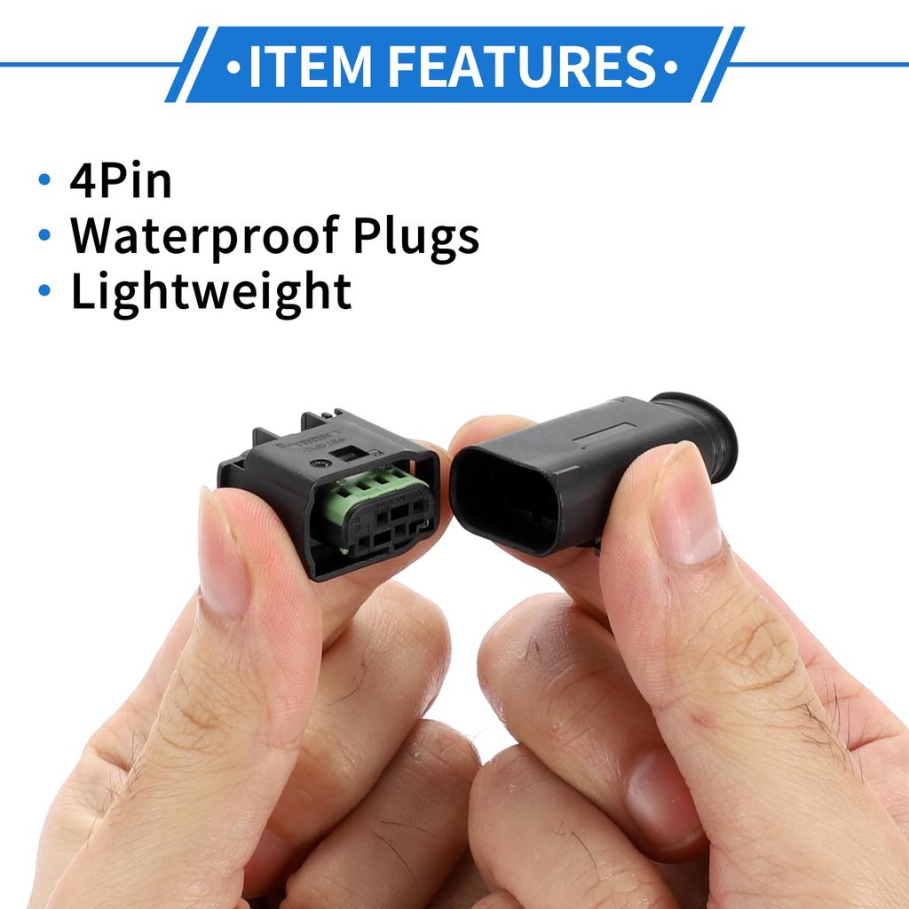 VekAuto BMW Compatibil Kit Conector 4 Pini Lampă Semnalizare Spate Etanș Serie 0.6mm