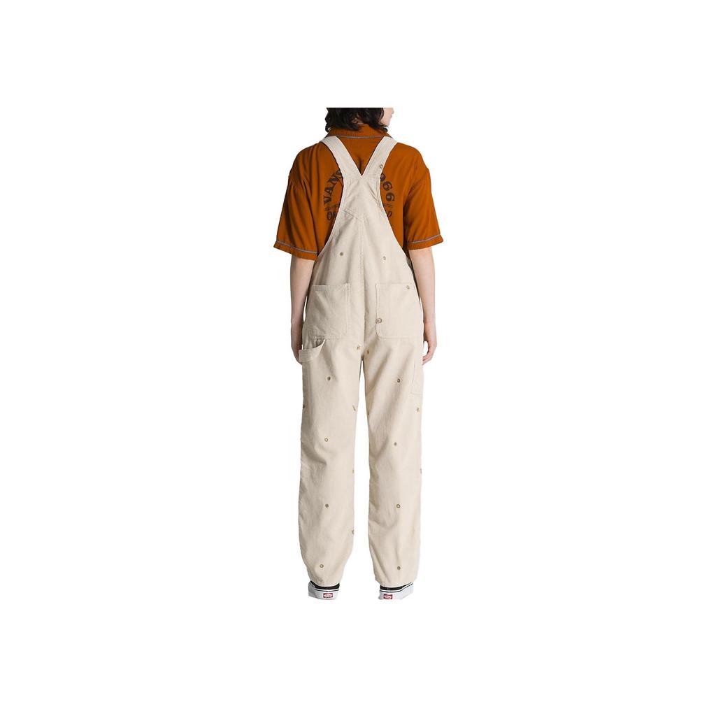 Vans Letter Logo Patch Straight Leg Overalls Women Overalls Off-White VN00074W2N1