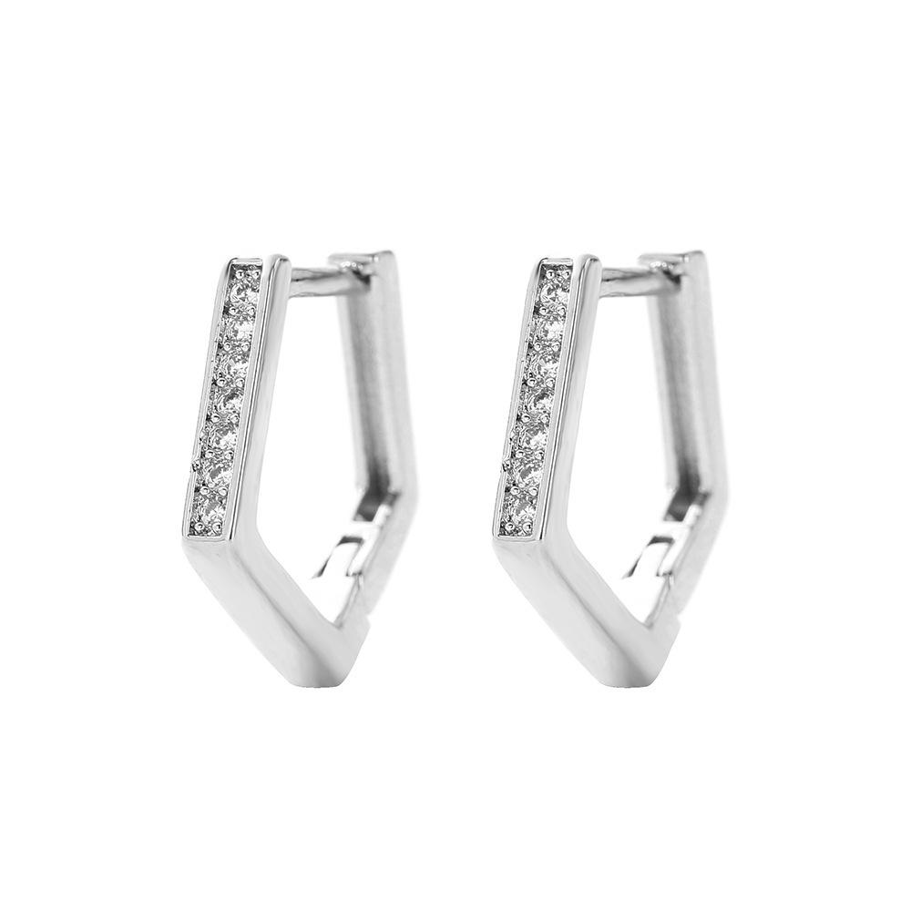Earrings That Do Not Need To Be Removed When Sleeping Sterling Silver Simple Small Earrings Femininity Ear Buckles Personalized Geometric Earrings
