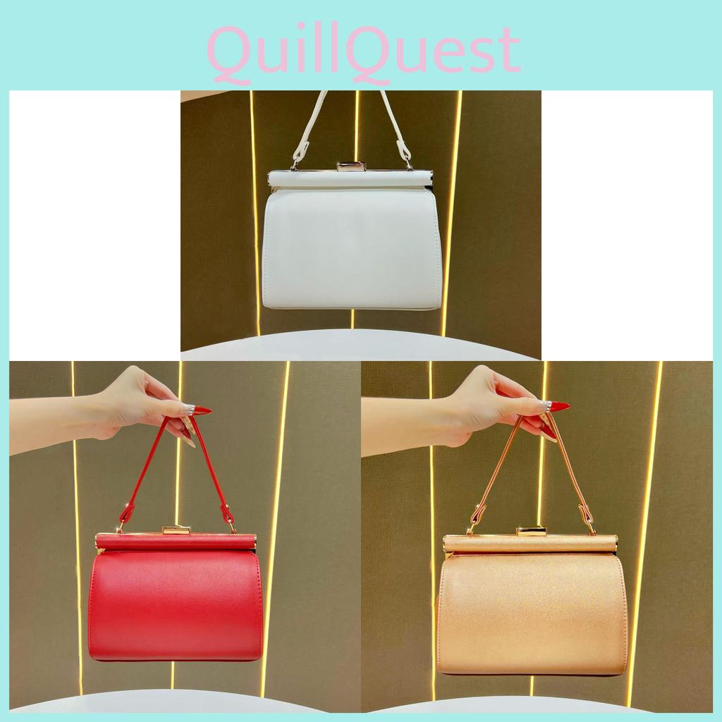European Retro Handbag With Chain Lock For Daily Office And Casual Use