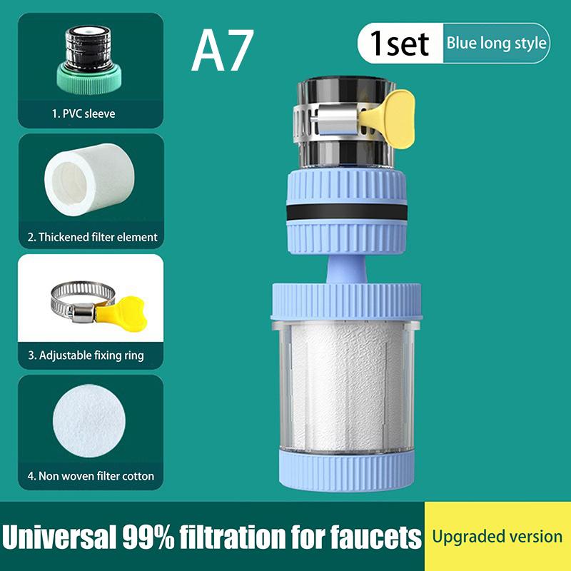Faucet Filter Element Purifier Sprayer Head Household Water Purifier Filter Shower Remove Chlorine Heavy Metal Filtered