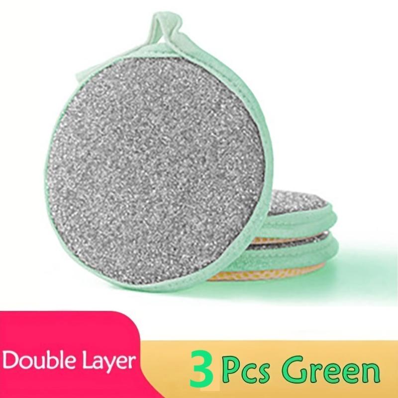3/5/10 /Pcs Double Sides Cleaning Sponge Pan Pot Dish Clean Sponge Household Cleaning Tools Dishwashing Brushes