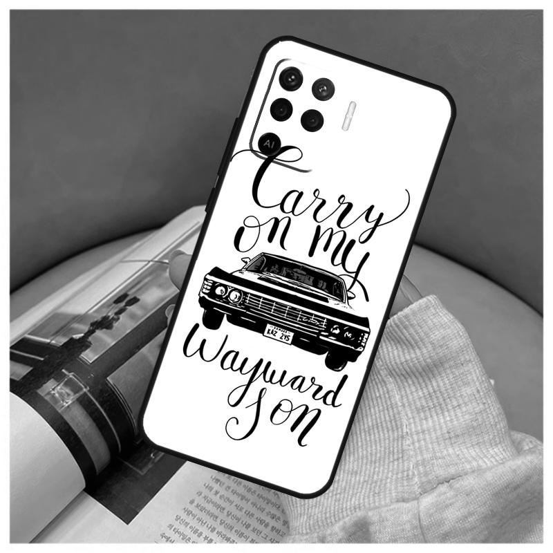 Supernatural CARRY ON MY WAYWARD Hülle Für Oppo A16 A76 A96 A60 A98 A58 A78 A18 A38 A80 A40 A77 A57 A17 A74 A54 A94 A15 A5 Pro