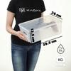 KADAX Plastic Container with Lid Transparent Lockable Box Organizer