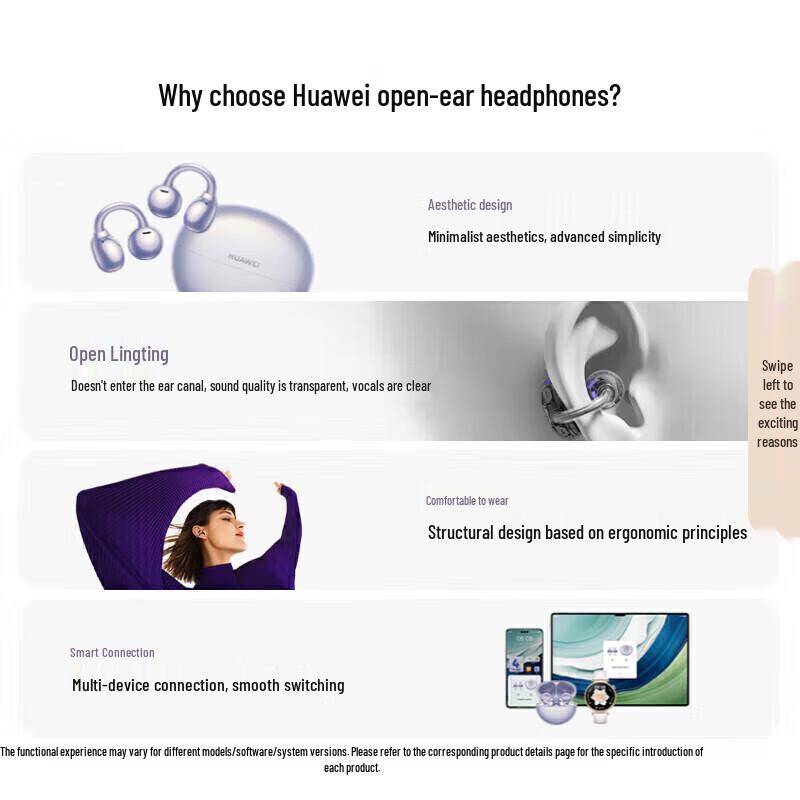 Huawei FreeClip Open-back Wireless Ear-Clip Headphones