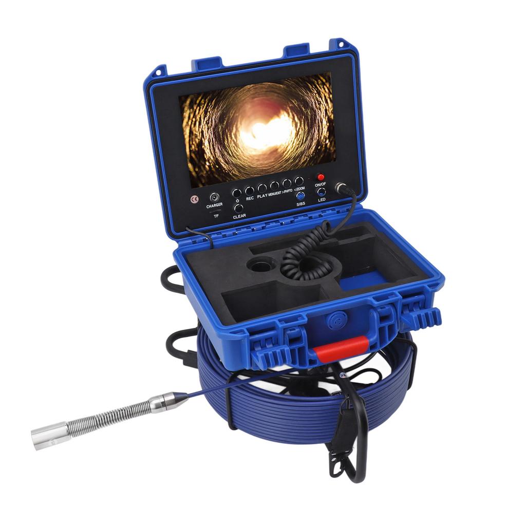 Sewer Camera 1080P HD 17mm Pipe Inspection Camera IP68 Waterproof Drain Sewer Endoscope with Meter