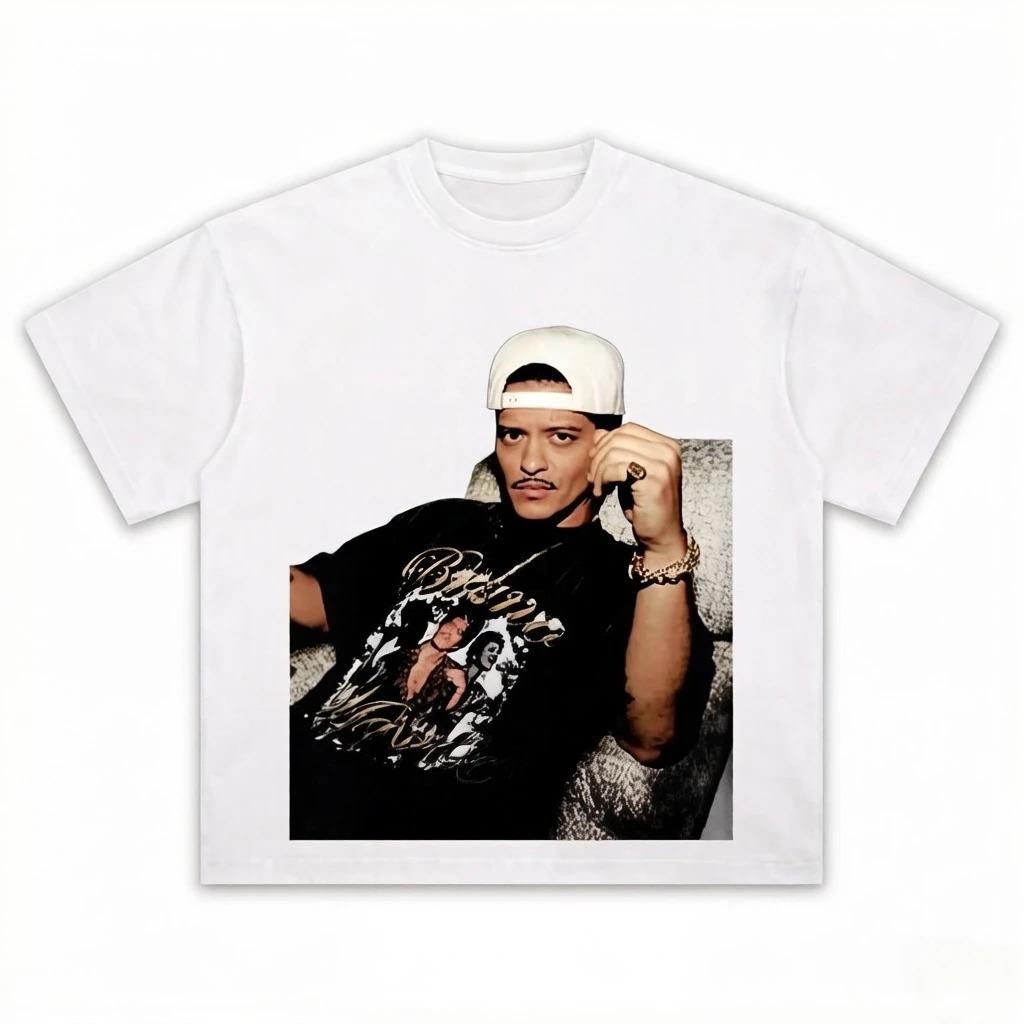 

2026 Summer Portrait Pattern Printed T-shirt, Hip-hop Men s and Women s Universal Short-sleeved Casual Shirt S разноцветный