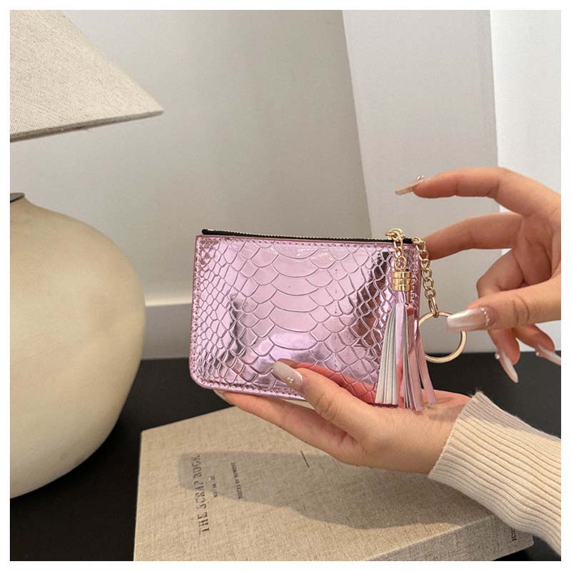 New Women'S Fashion Handheld Crocodile Pattern Handbag Simple  Wallet Multifunctional Card Organizer Autumn Winter
