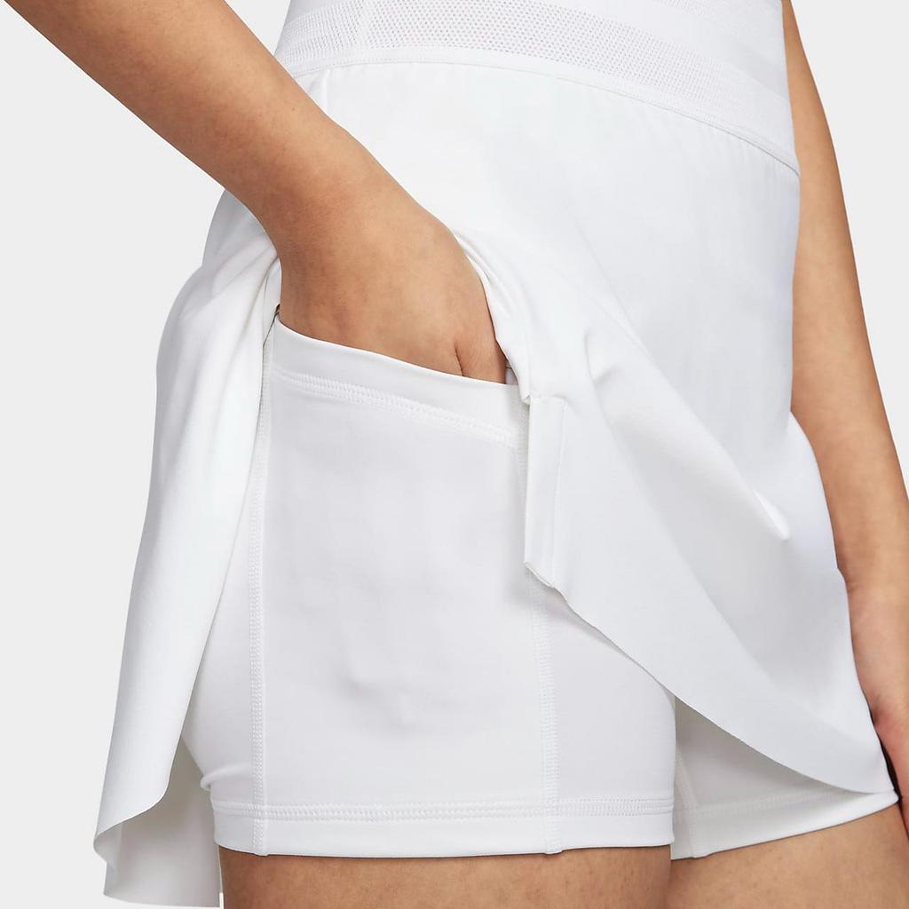 Nike Solid Color Quick-Dry Tennis Skirt Women Skirts White DH9553-100