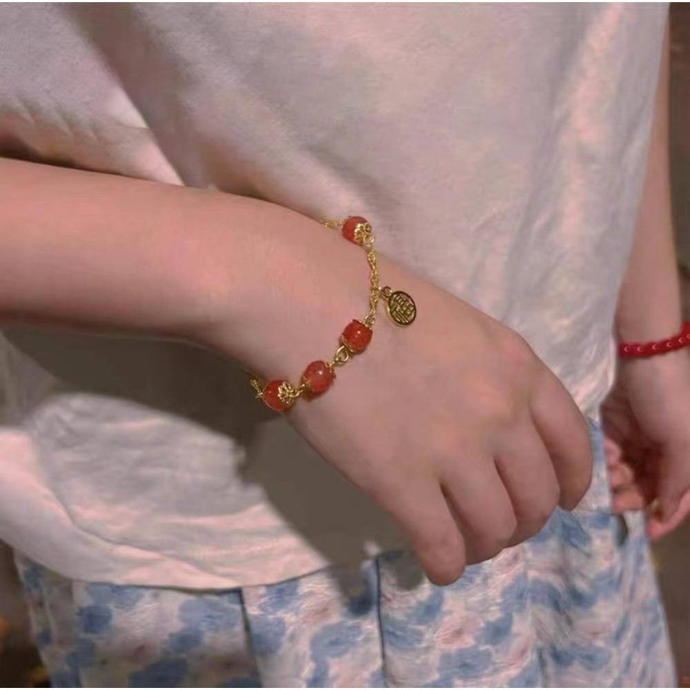 Imitation Hetian Yutu Fu Brand Bracelet Women's Design High-value Bracelet Girlfriend Gift