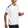 Adidas Spliced Casual Sports Crew Neck Short Sleeve T-Shirt Men Tops White HE9942