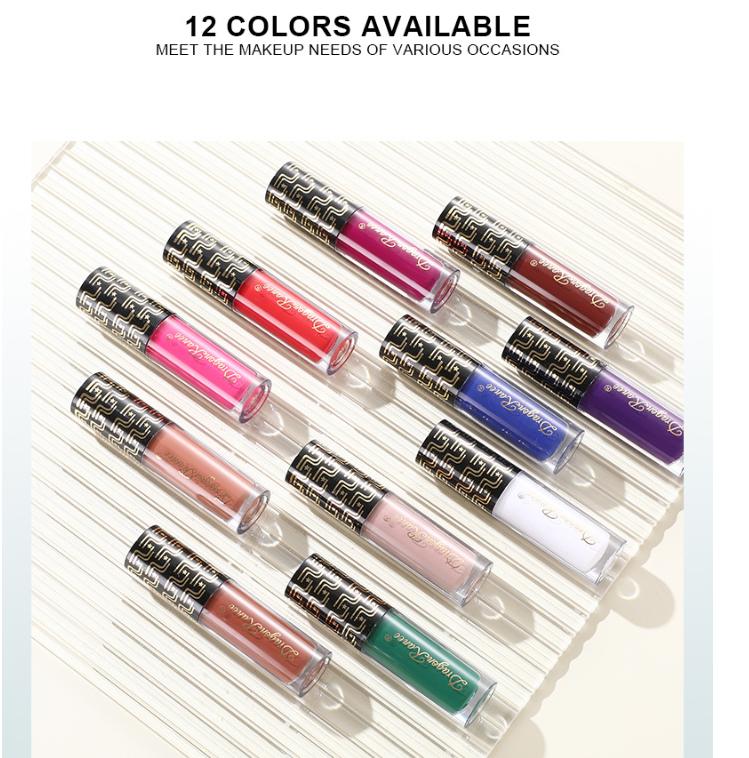 12 Colors Ever-changing Lip Balm Lipstick Long Waterproof Lasting Hygienic Moisturizing Non-stick Cup Lipstick White Black Lipstick