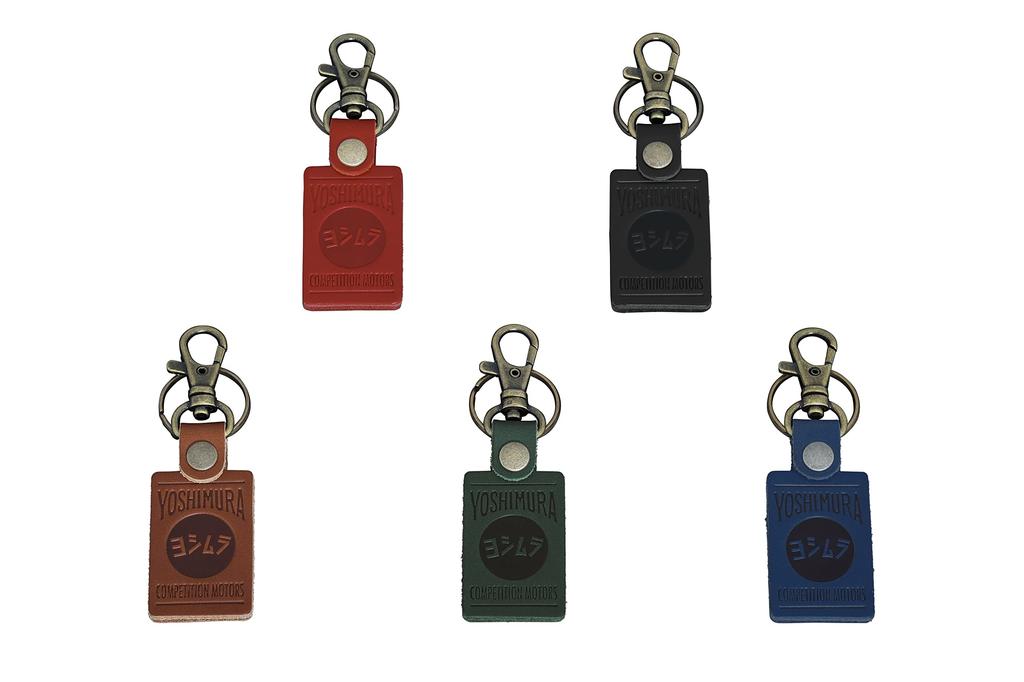 Yoshimura 903-223-5400 Key Chain, Leather Key Chain, Green