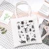 Insect Printed Casual Shoulder Bag Daily Versatile Large Capacity Canvas Bag 2025 New