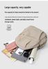 Ultra-leichter Damen-Nylon-Rucksack im koreanischen Stil - Großes Fassungsvermögen, Vielseitig, Einfarbige Ausführung für den täglichen Weg
