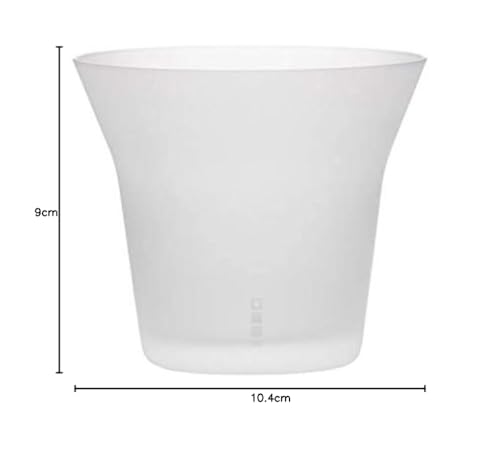 Wired Beans Eternal Rock Tumbler, Rocks Glass, Highball Glass, 370ml, Domestic Cedar Box (Frosted)