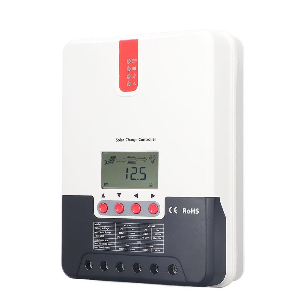 MPPT Solar Charge Controller 30A Solar Battery Regulator Waterproof Energy Controller for RV Accesso